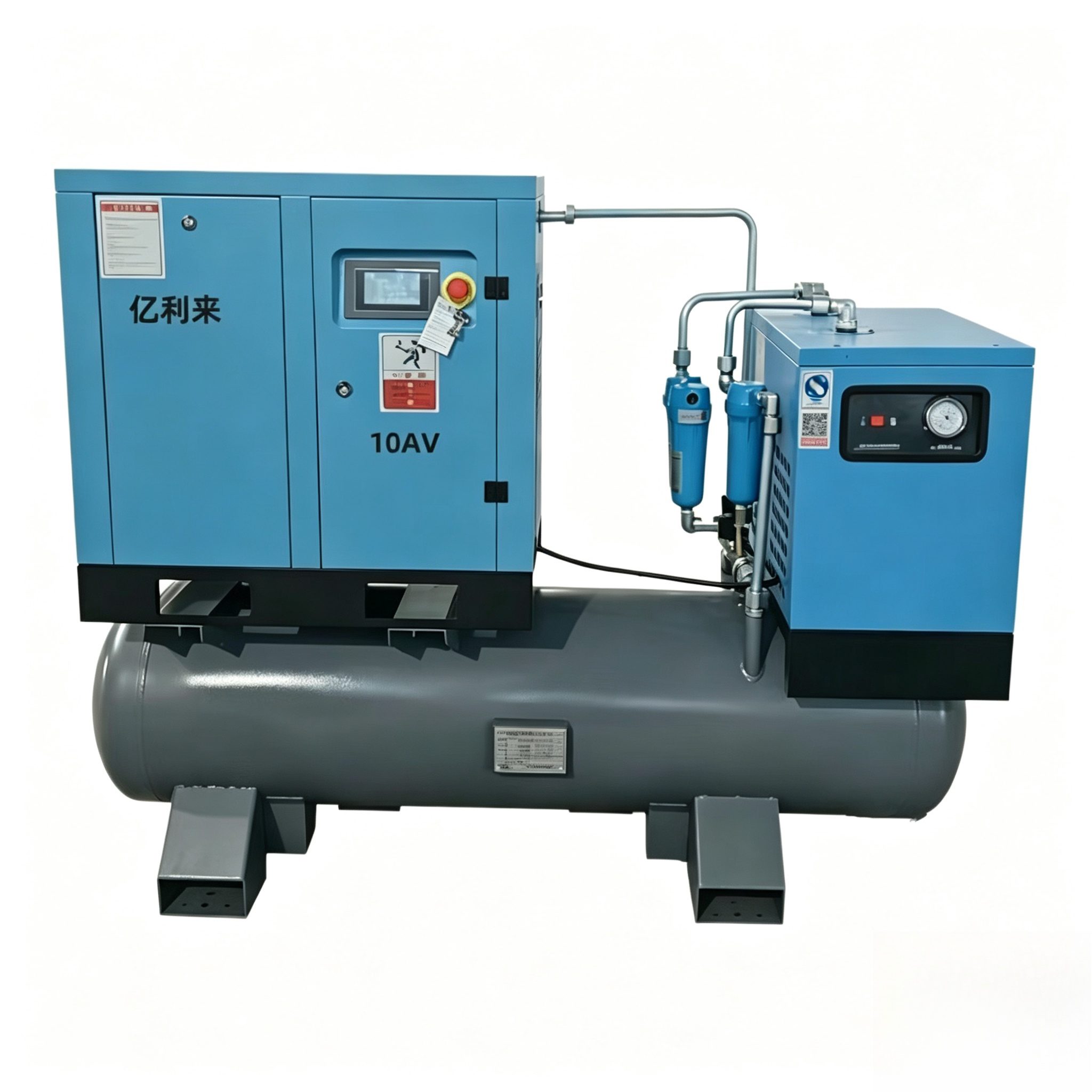 7,5 kW Hochdruck-4-in-1-Luftkompressor mit fester Drehzahl